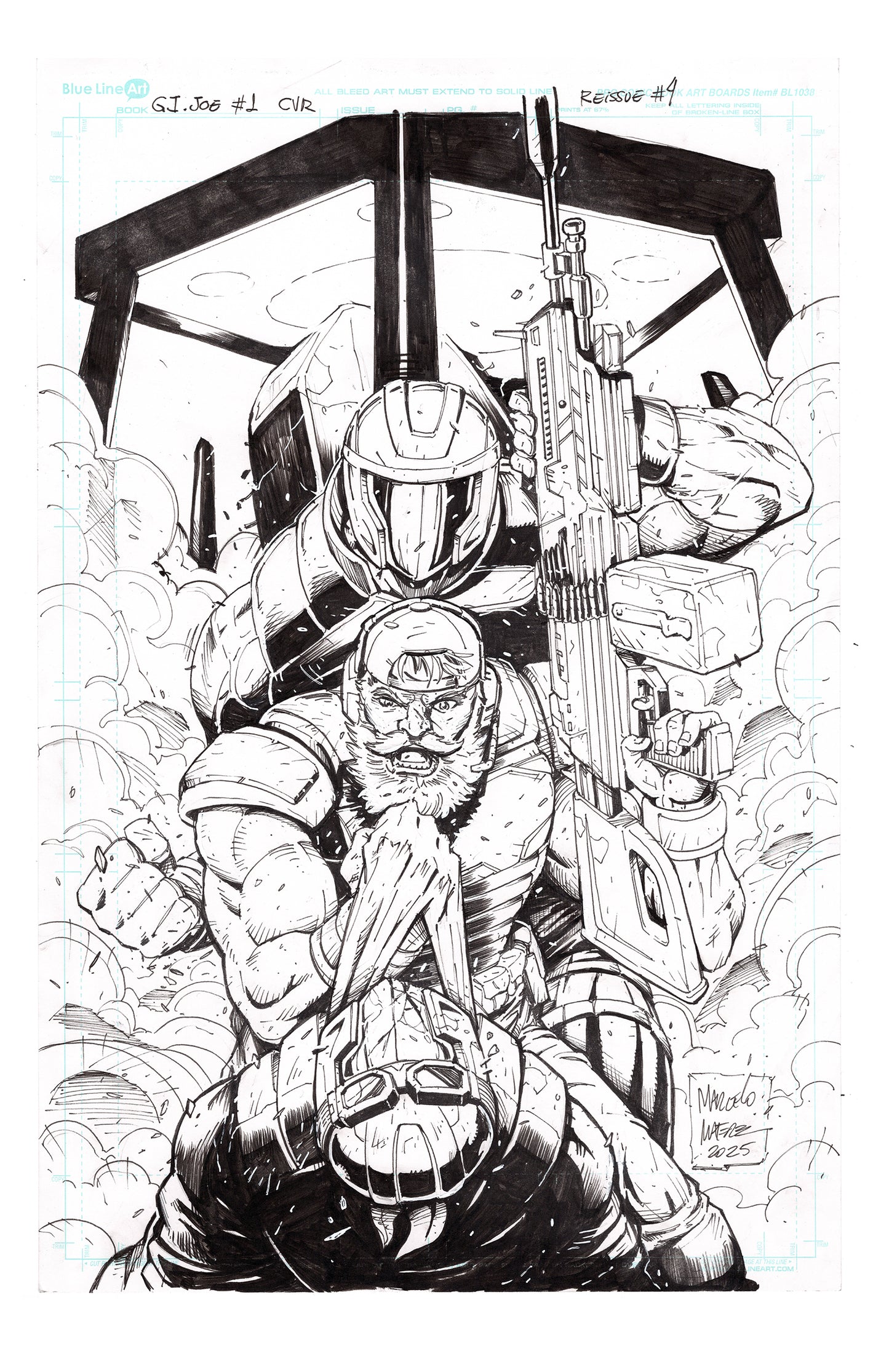 Gi Joe #1 - Reprint - Retail Exclusive ( Topshelfcomic.com) cover inks