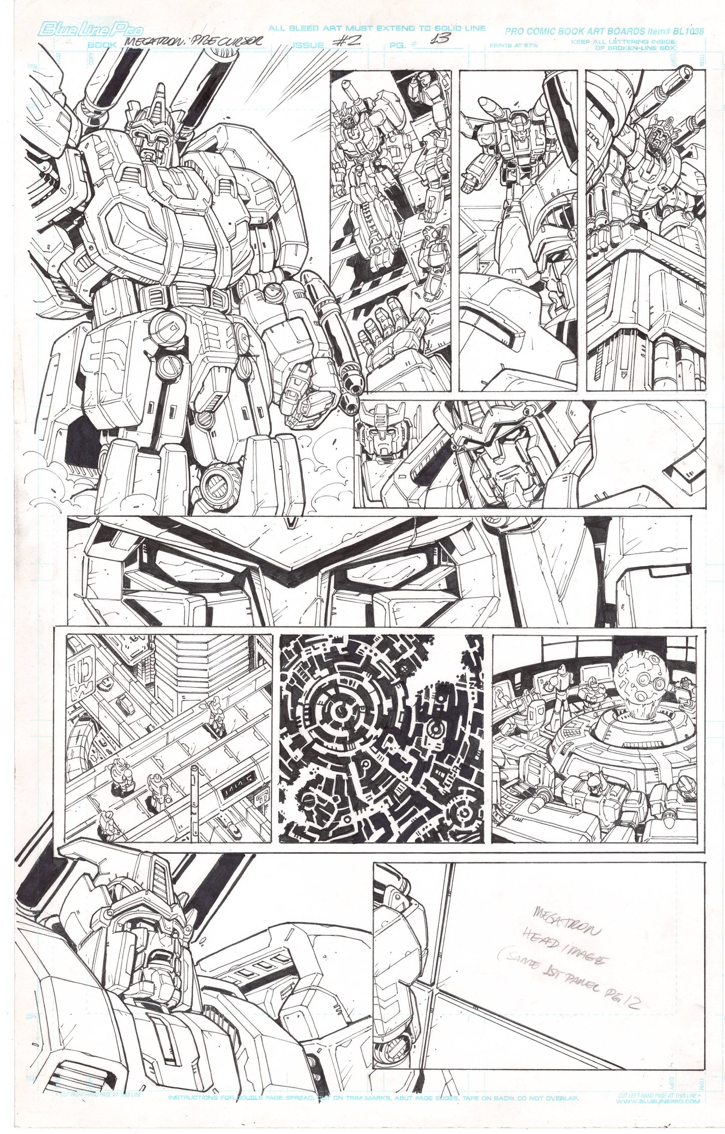 Megatron Origin #2 Page 13 - Sentinel Prime Original Art