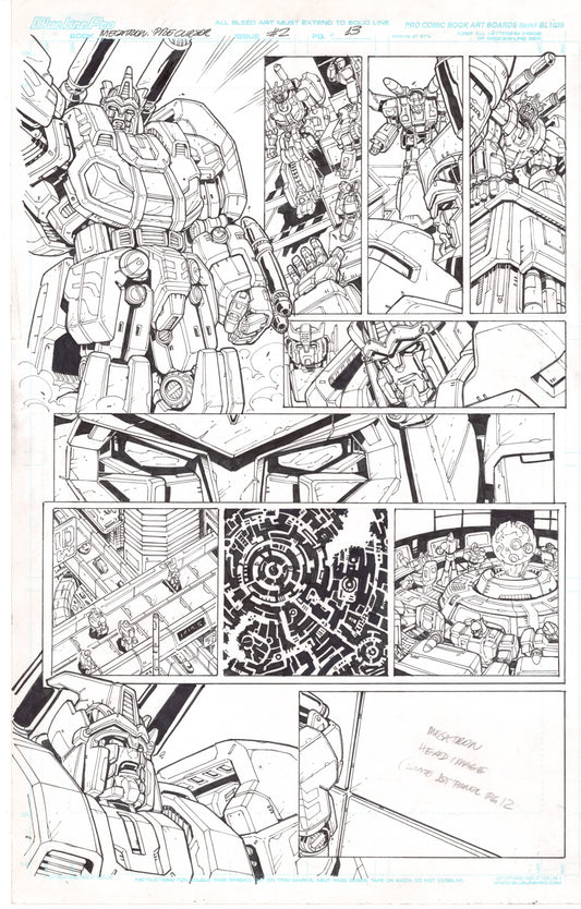 Megatron Origin #2 Page 13 - Sentinel Prime Original Art