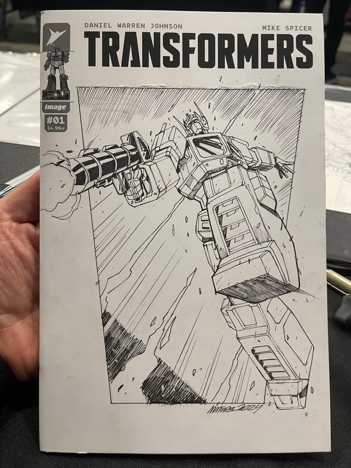 Commission -  Full Body - BW Inks - size 11x17 ( 2 characters)