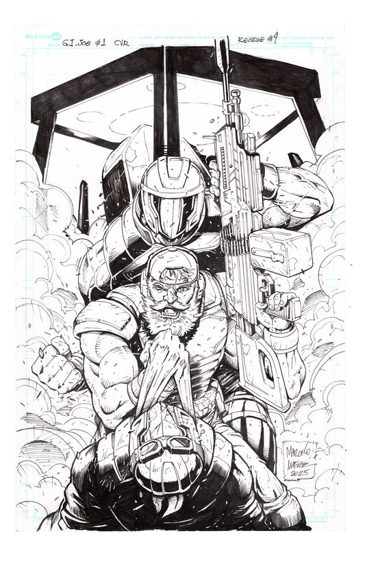 Gi Joe  #1 - Reprint -  Retail Exclusive ( Topshelfcomic.com)  cover inks